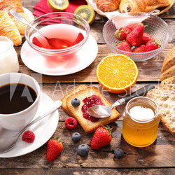 continental breakfast with coffee,tea,fruit and bread