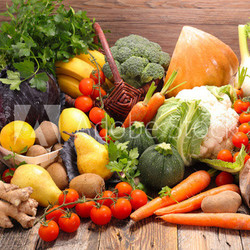 assorted raw fruit and vegetable