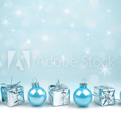 Blaue Weihnachtsdekoration