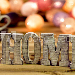 For home decorating inside; letters of "home"