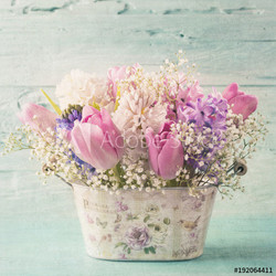 Pastel colored flower
