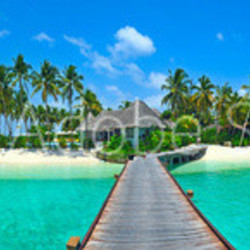 Maldives island Panorama