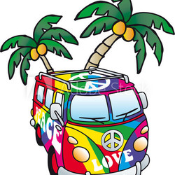 hippies minivan