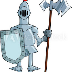 Cartoon knight