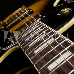 Electric guitar close up