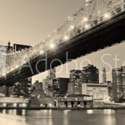 New York City night panorama