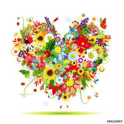 Herz aus Blumen