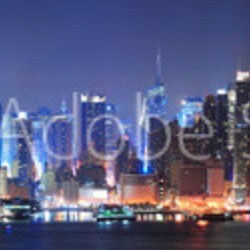 New York City Manhattan midtown skyline