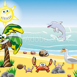 Strand Kindermotiv