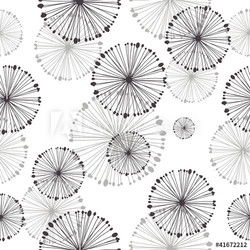 seamless pattern of dandelion