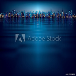 abstract background with silhouette of city