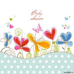 Floral baby shower