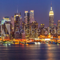 Manhattan at night
