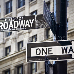 Panneau Broadway à New-York