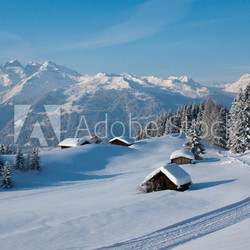 Winterwanderung in den Alpen