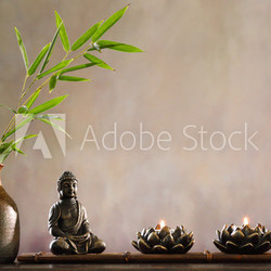 Buddha with candle