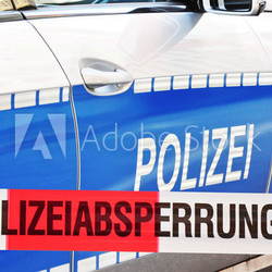 Polizeiabsperrung