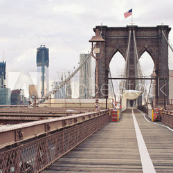 Brooklyn Bridge in New York City.
