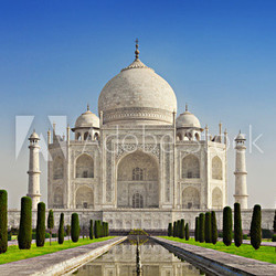 Taj Mahal in sunrise light