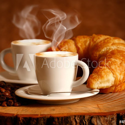 Cappuccino caldo e Brioche 
