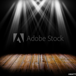 Lighting on a wooden floor