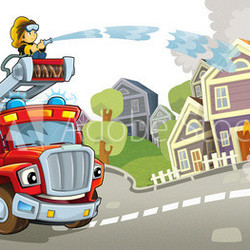 The fire truck