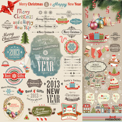 Christmas vintage Scrapbook set