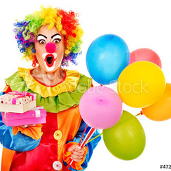 Portrait of clown.