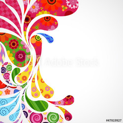 Floral and ornamental item background.