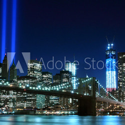 Brooklyn Brigde and the Towers of Lights , New York City