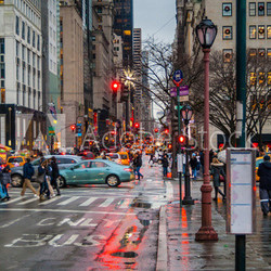 Evening view of the 5th ave