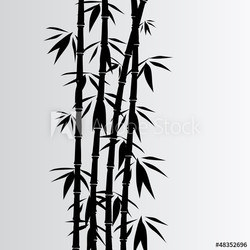 Gray bamboo background