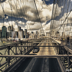 Brooklyn Bridge view, New York City