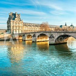 Louvre Museum and Pont du Carousel, Paris - France