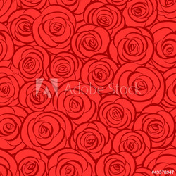 Seamless abstract red roses background