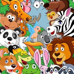 Animal cartoon background