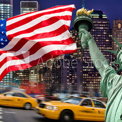 Montage symbolique  Manhattan, New York - USA