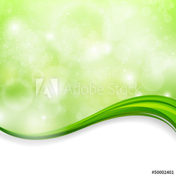 Vector Illustration of an Abstract Green Nature Background