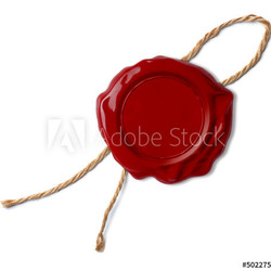 Roter Wachssiegel