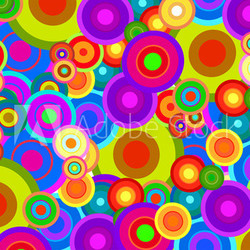 Retro Psychedelic Disco Circles