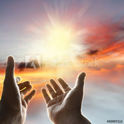Hands in sky