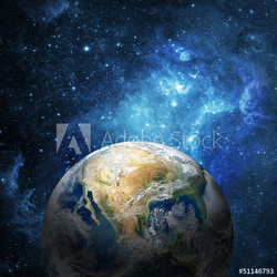 Erde und Galaxie