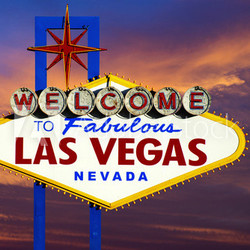 Welcome to Las Vegas Sign at sunset