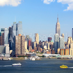 Manhattan Skyline over Hudson River, New York City
