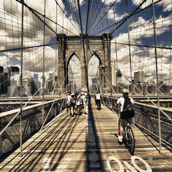Brooklyn Bridge view, New York City