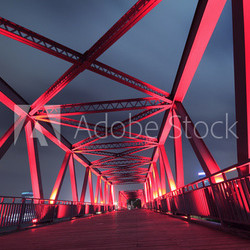 Steel bridge close-up