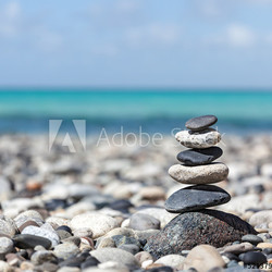 Zen balanced stones stack