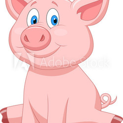 Cute pig cartoon