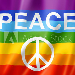 Regenbogen-Hintergrund peace Zeichen