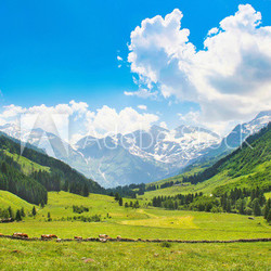 Beautiful landscape with Alps, Nationalpark Hohe Tauern, Austria